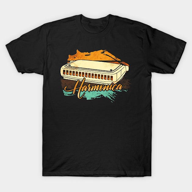 Harmonica T-Shirt by Mila46